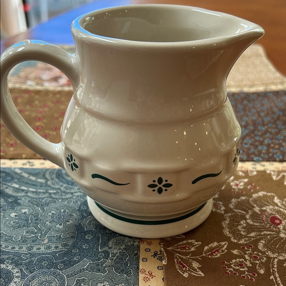 Longaberger Pottery Creamer/ Gravy Carafe